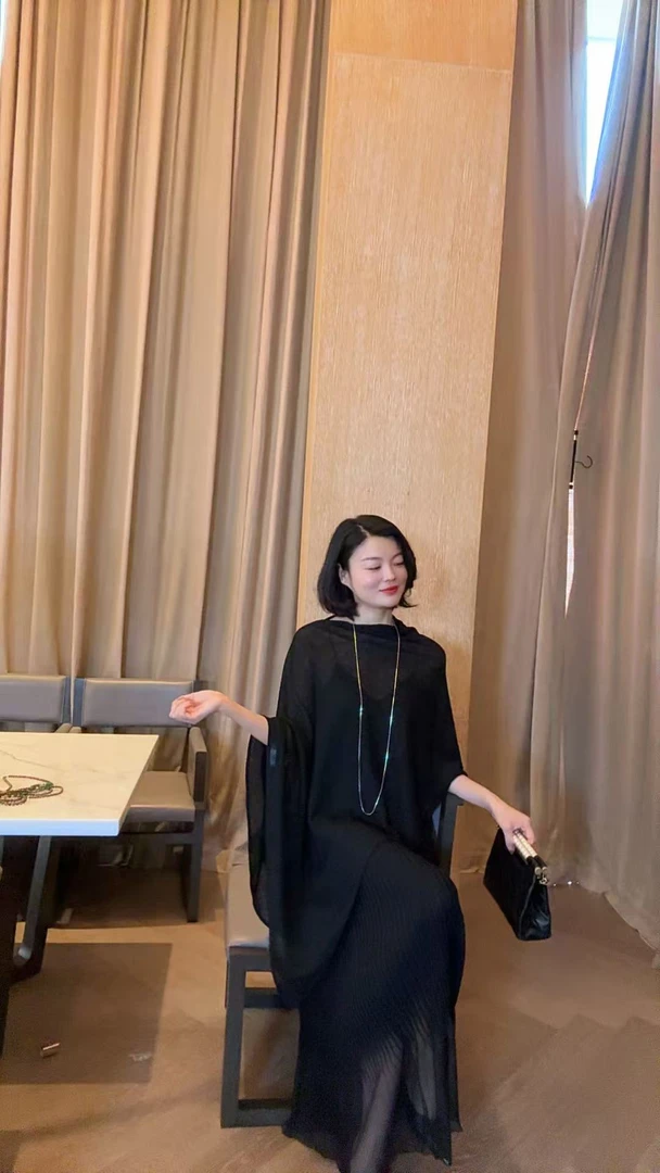 TANTAN  气质时尚宽松微透披肩1954