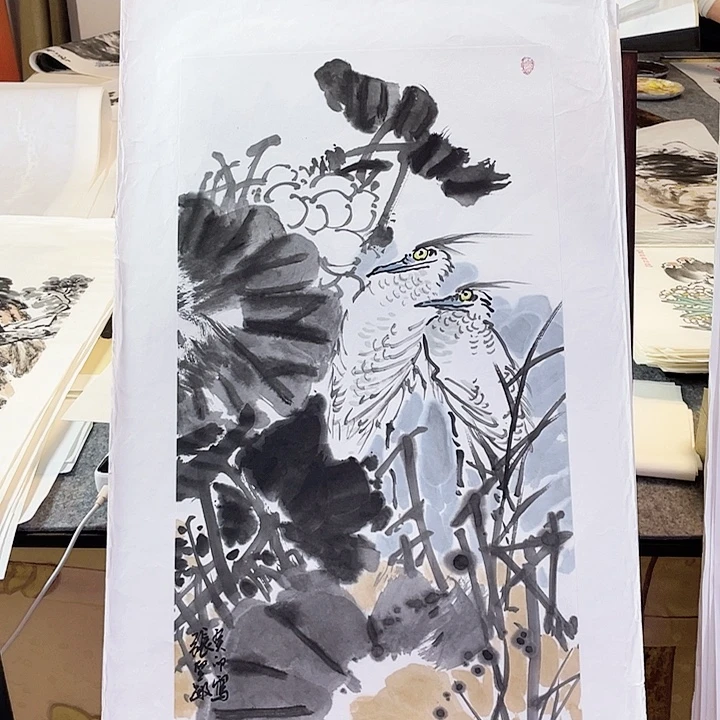 国画张圣敏先生纯手绘作品