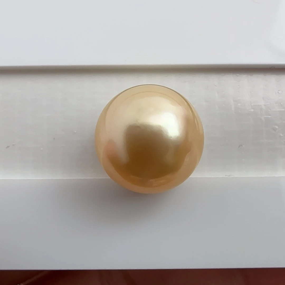 海水珍珠裸珠南洋金珠11.5 不鉴赏 可定制