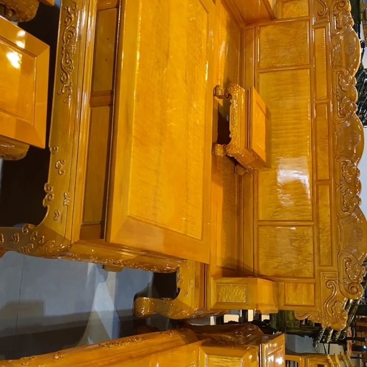 楠木春色满园沙发九件套