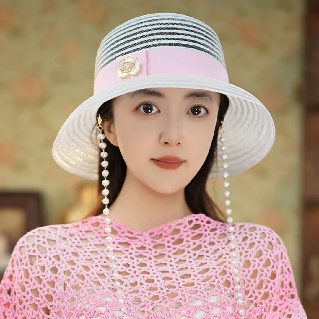 一帽四色春夏圆顶盆帽韩版逛街出游拍照渔夫帽沙滩帽子女2025新款
