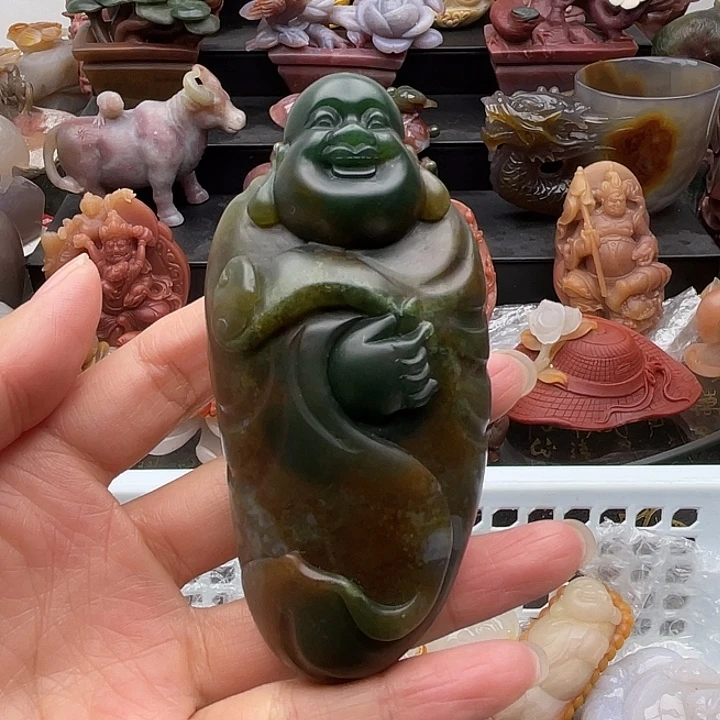 石英质玉未镶嵌手把件