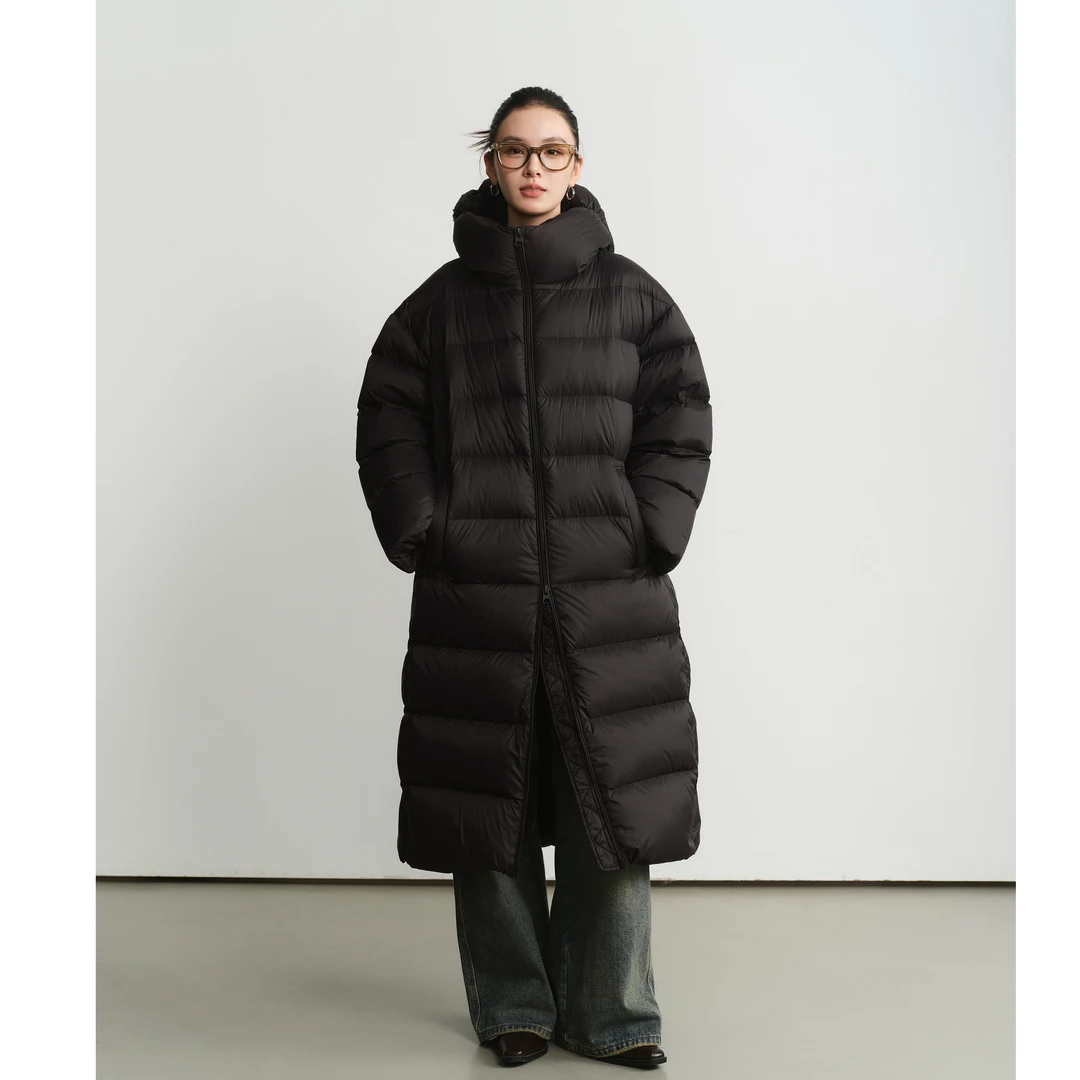 泡芙长款羽绒服女2025冬季新款95白鸭绒高级感超好看高充绒大被子