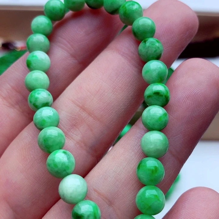 翡翠未镶嵌手链手串