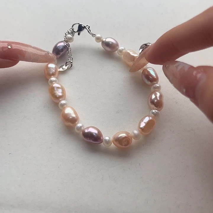 银S925镶嵌耳饰淡水珍珠