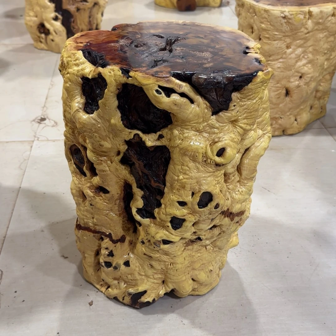 尘***事龙纹鸡心枣木手工艺品