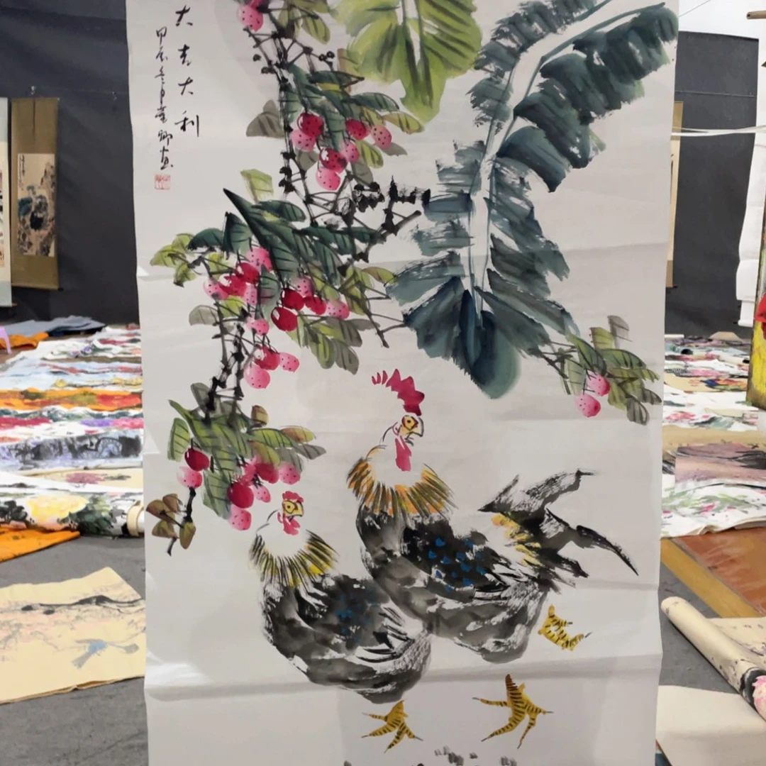 国画国画作品画心一张