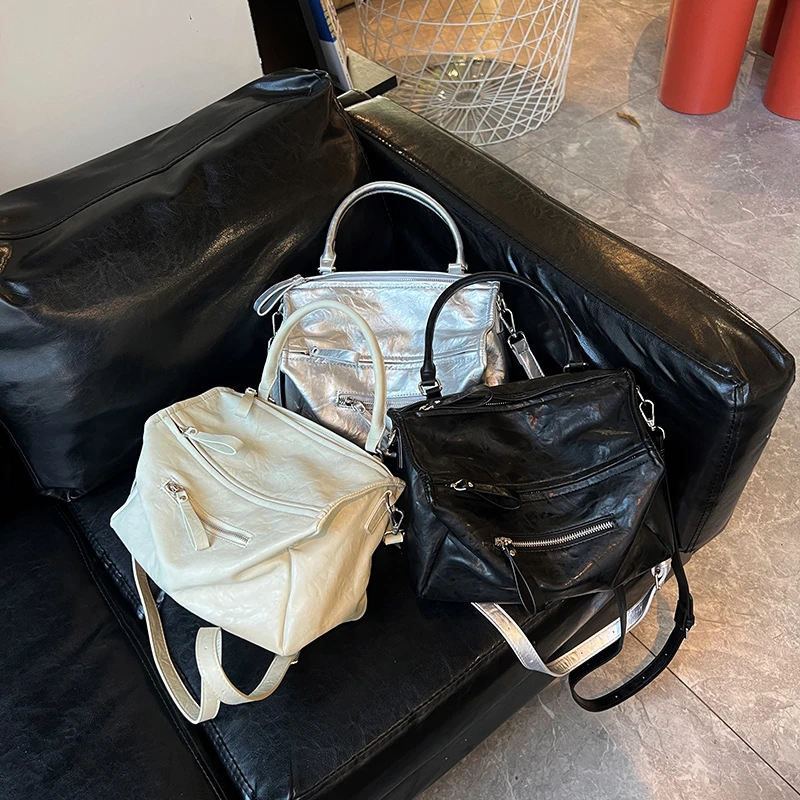 【魔术盒子】小众简约高级感2025韩版新款百搭休闲单肩手提斜挎女包