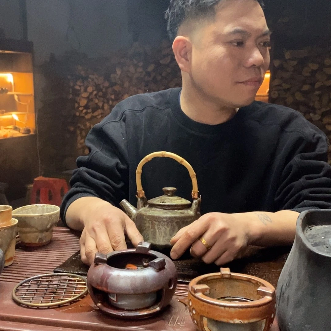 紫砂柴烧温茶炉炉