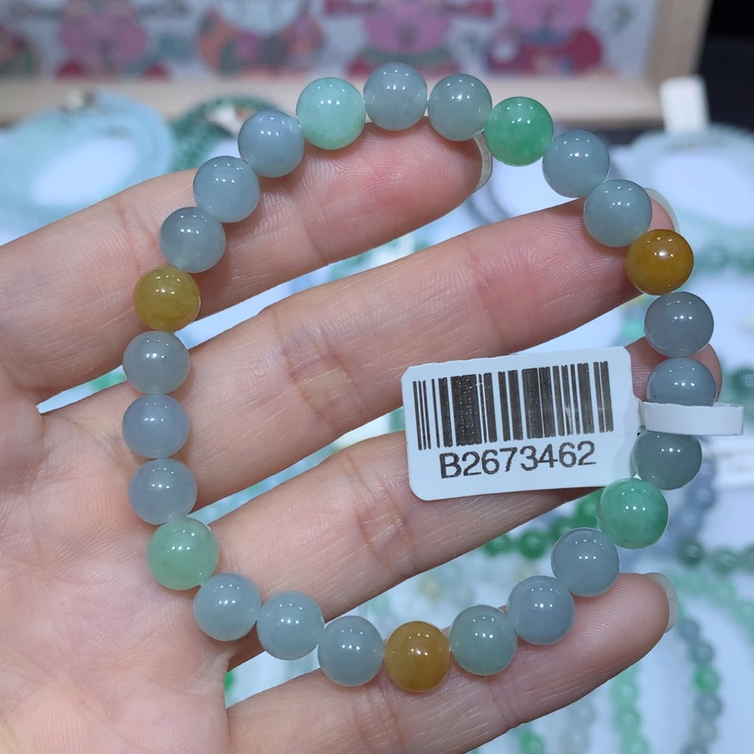 翡翠未镶嵌手链天然