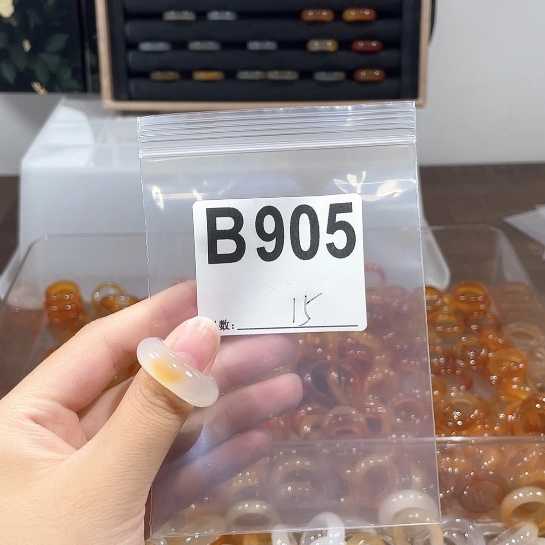 玛瑙/玉髓戒指合金905