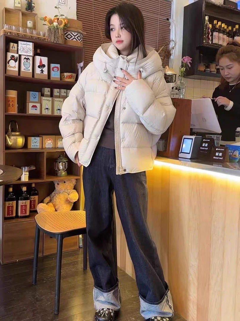 【真90鹅绒】2025短款小个子高品质泡芙云朵时尚高端蓬松感羽绒服