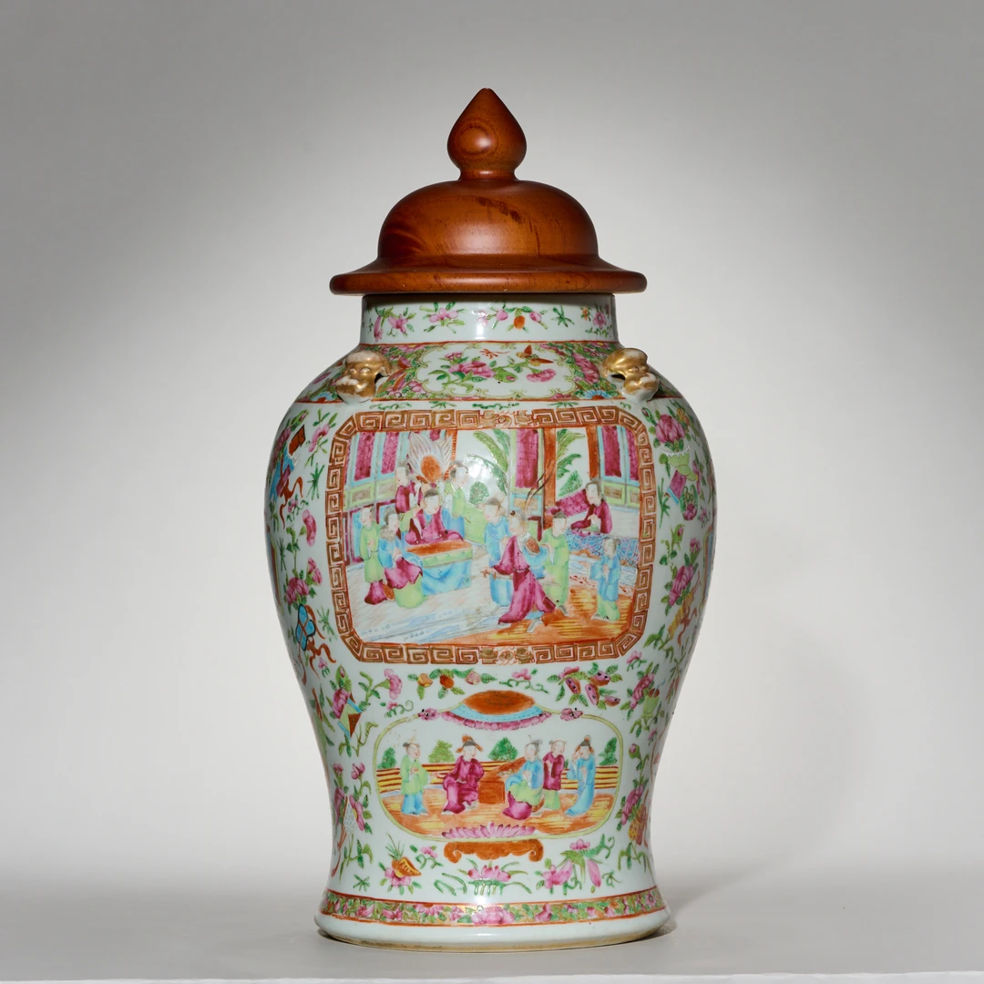 【拍卖预展】5601清晚期·广彩人物故事图大罐