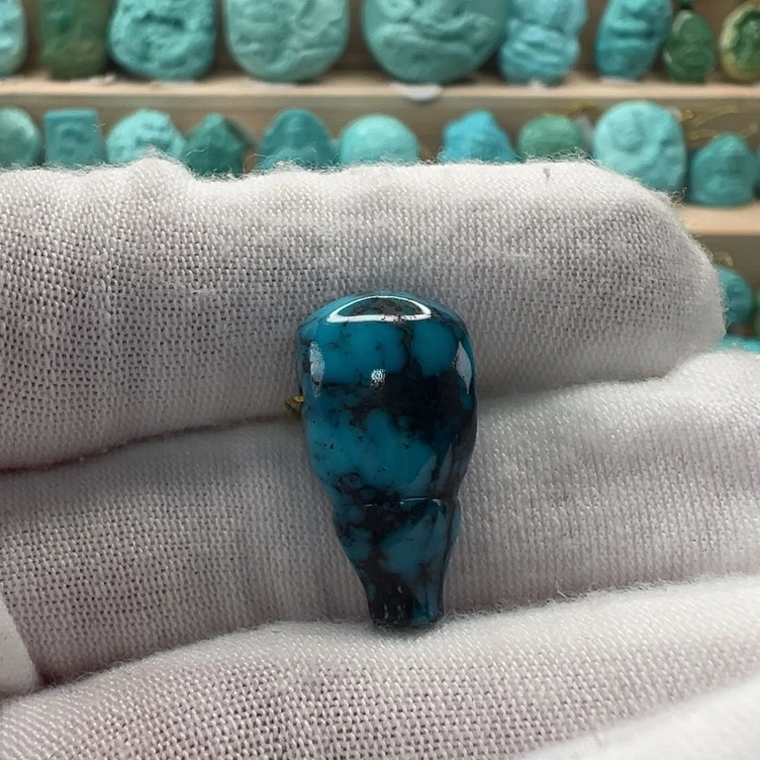 未镶嵌绿松石三通10.6mm