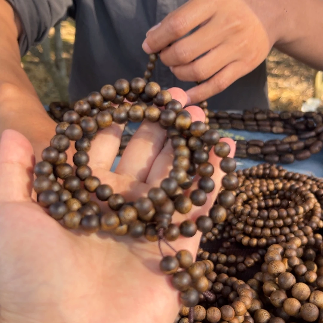 沉香手串卡8规格圆珠多圈 32克+ 99分沉+多样发货一条