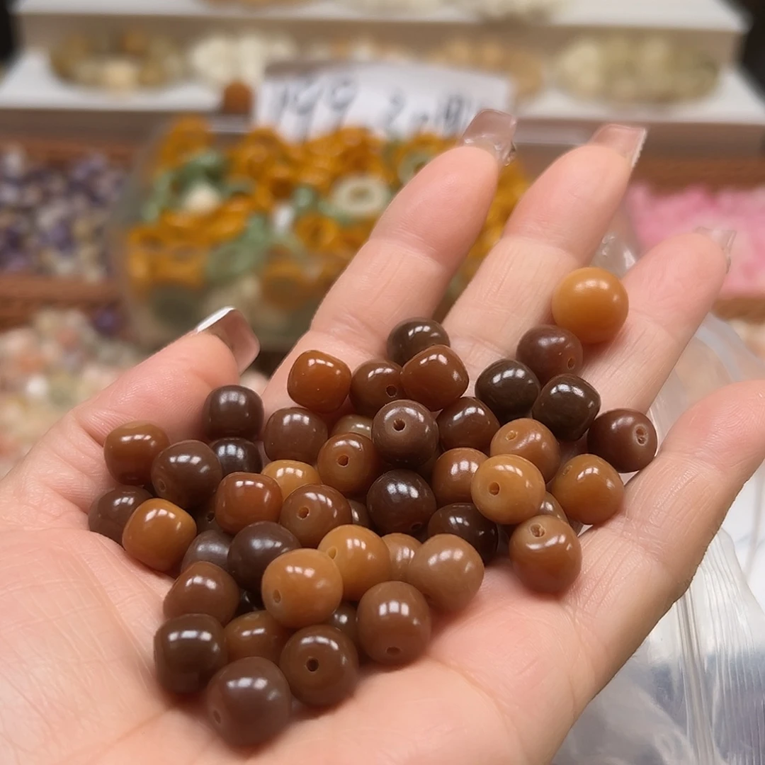 手串菩提根/象牙果微瑕卡10咖咖桶200颗