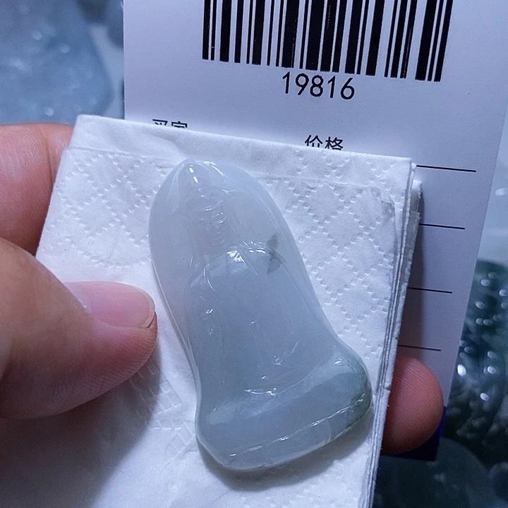 颈饰未镶嵌翡翠天光墟翡翠市场现金代购