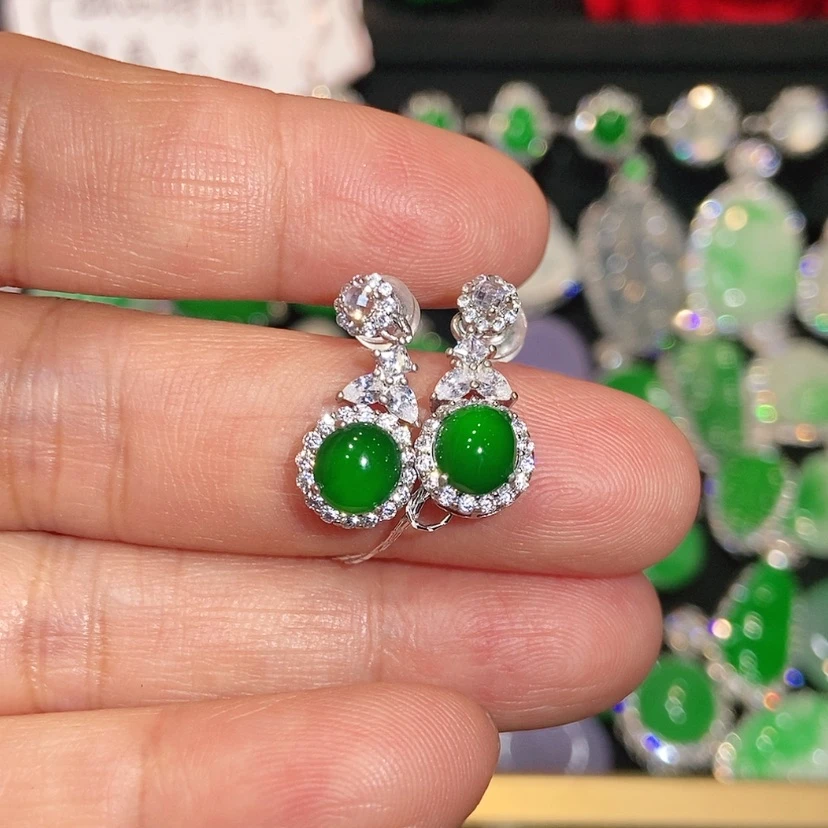 【闪购商品】未镶嵌翡翠耳饰天然翡翠