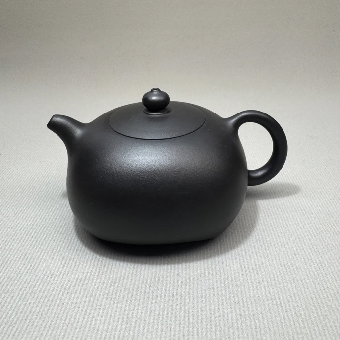 【龚卫壶艺】四方纳福，紫泥捂灰，260cc，龚老师亲工作品
