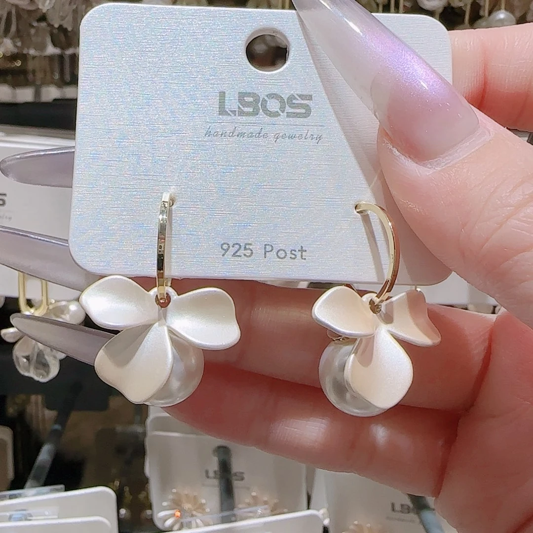 锆石铜合金925银耳环