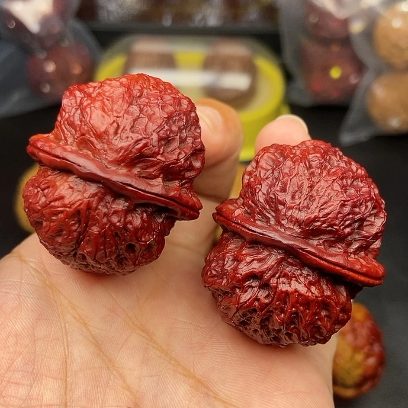 【闪购商品】把件文玩核桃40尺饕餮金蟾51克