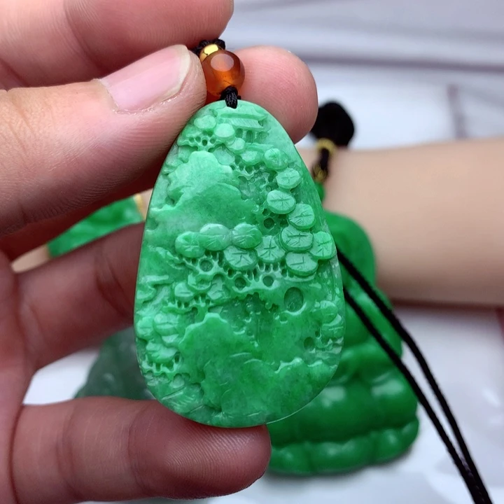 翡翠未镶嵌吊坠(不含链)