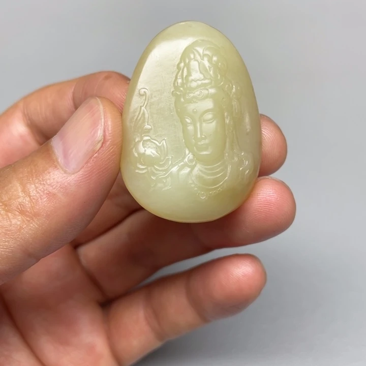 和田玉未镶嵌吊坠(不含链)用****4