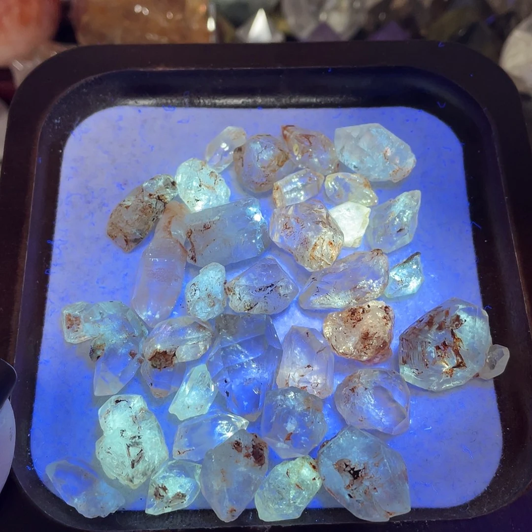 珠宝半成品水晶未镶嵌11油胆闪灵80g放漏❤️