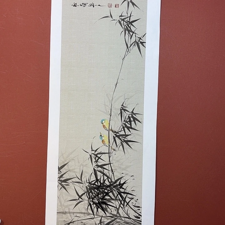 国画听兰老师花鸟