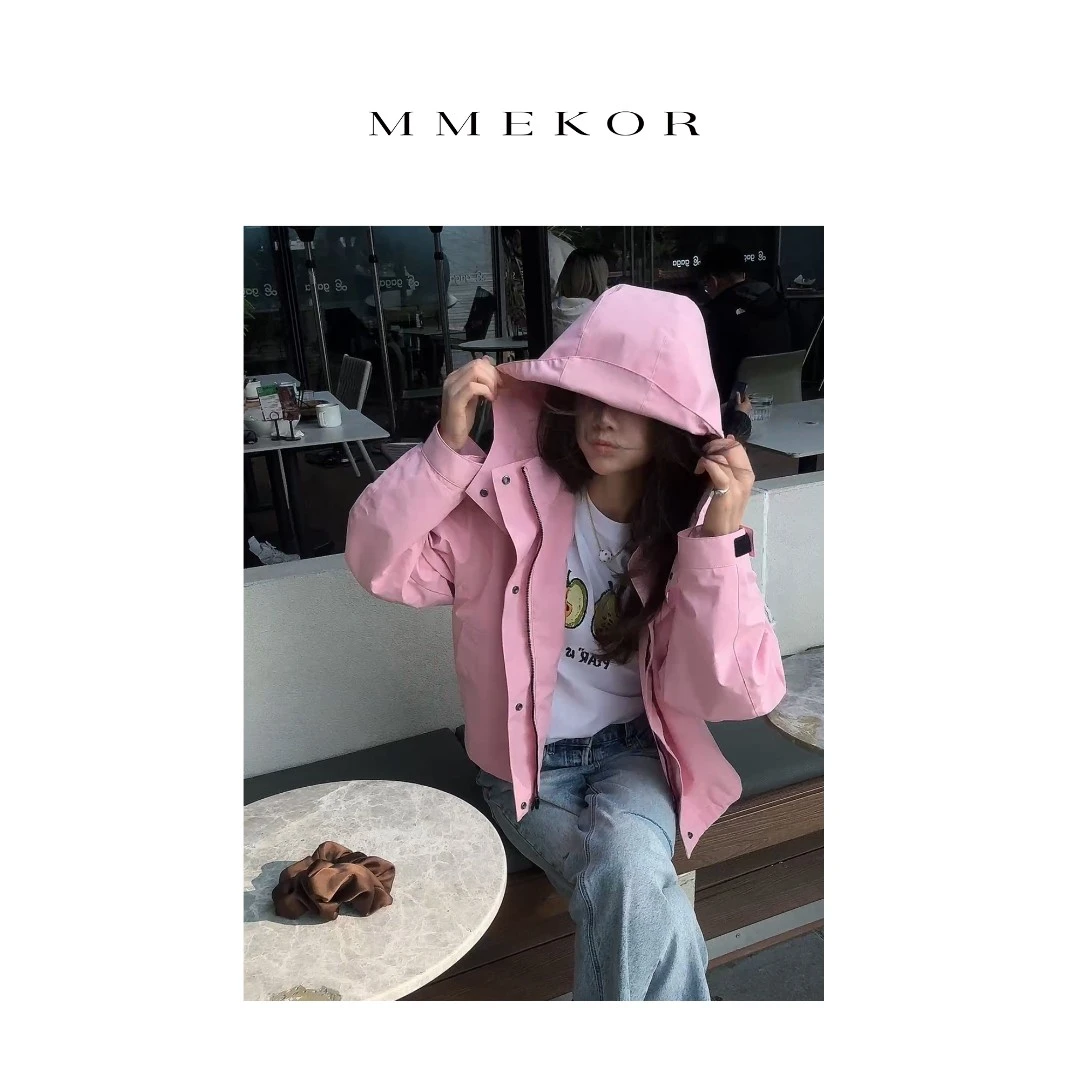 MMEKOR“桃夭冲锋衣” 2025春款新款城市机能风时髦外套 88999
