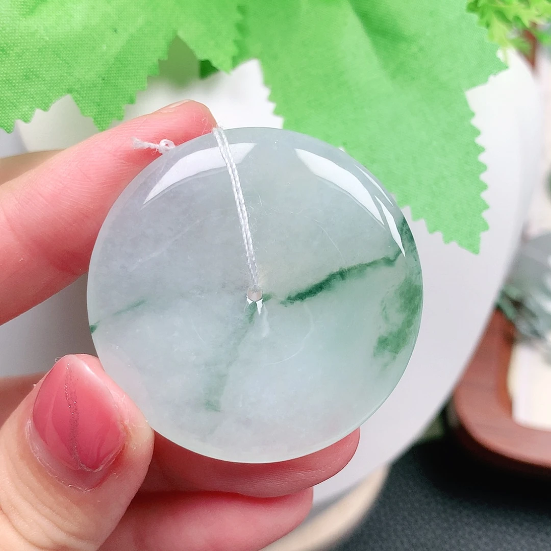 翡翠未镶嵌颈饰平安39-5.6