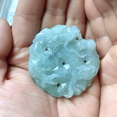 翡翠颈饰未镶嵌天然缅甸翡翠a货