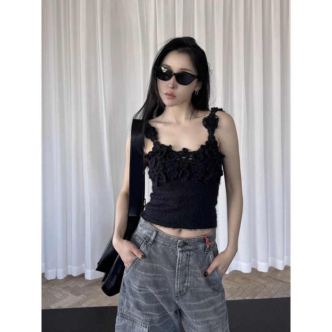 SOLSOL买手店SHELLE ARTISTE设计师品牌25SS新品手工钩花吊带毛衣