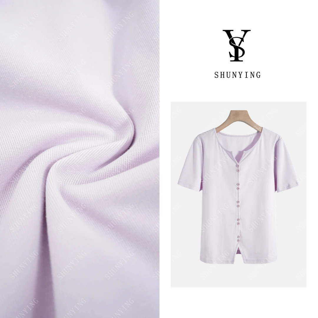 【仟娜】舒适感满分~简约通勤弹力时尚百搭短袖SY72T6601