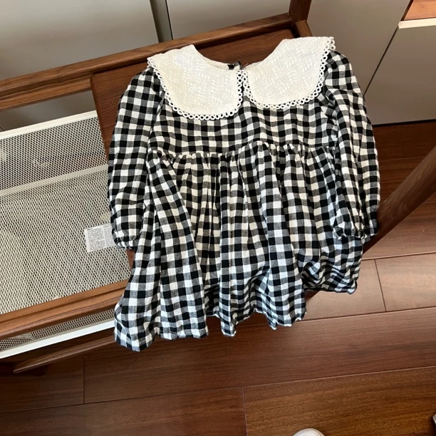 【编号B898】Q004215-01-女童气质带袖连衣裙黑色-QMYG