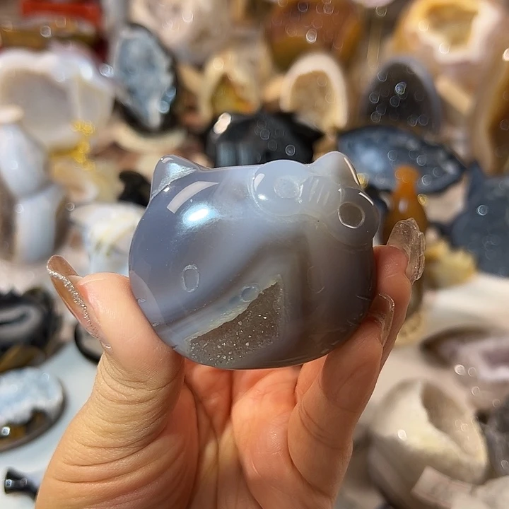 玛瑙/玉髓无未镶嵌Kt猫猫