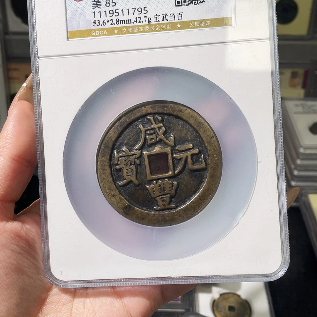 小****铜夏夏，咸丰武百，评级码1795