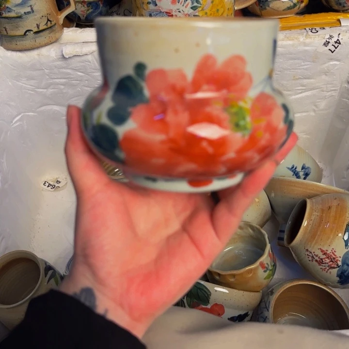 瓷片景德镇陶瓷手工手绘