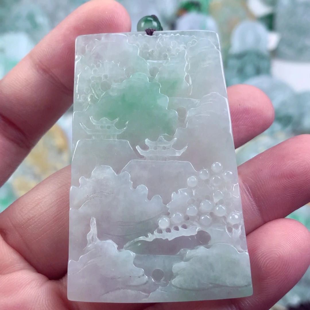翡翠未镶嵌吊坠(不含链)