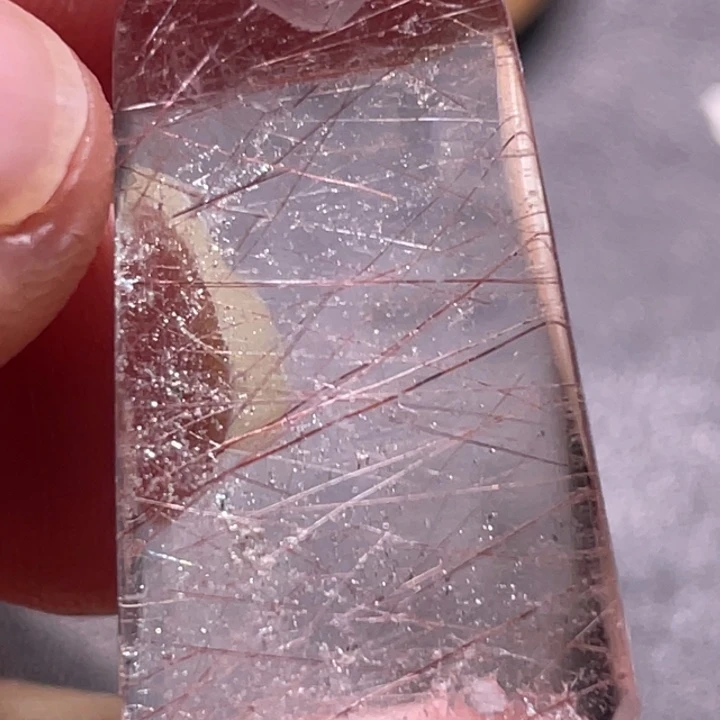 清***物未镶嵌发晶颈饰钛