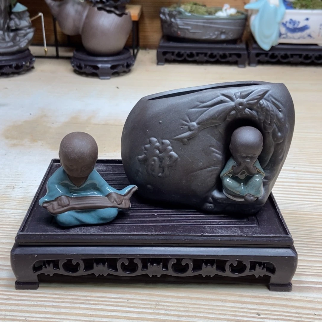 瓷片陶瓷花盆陶瓷艺术