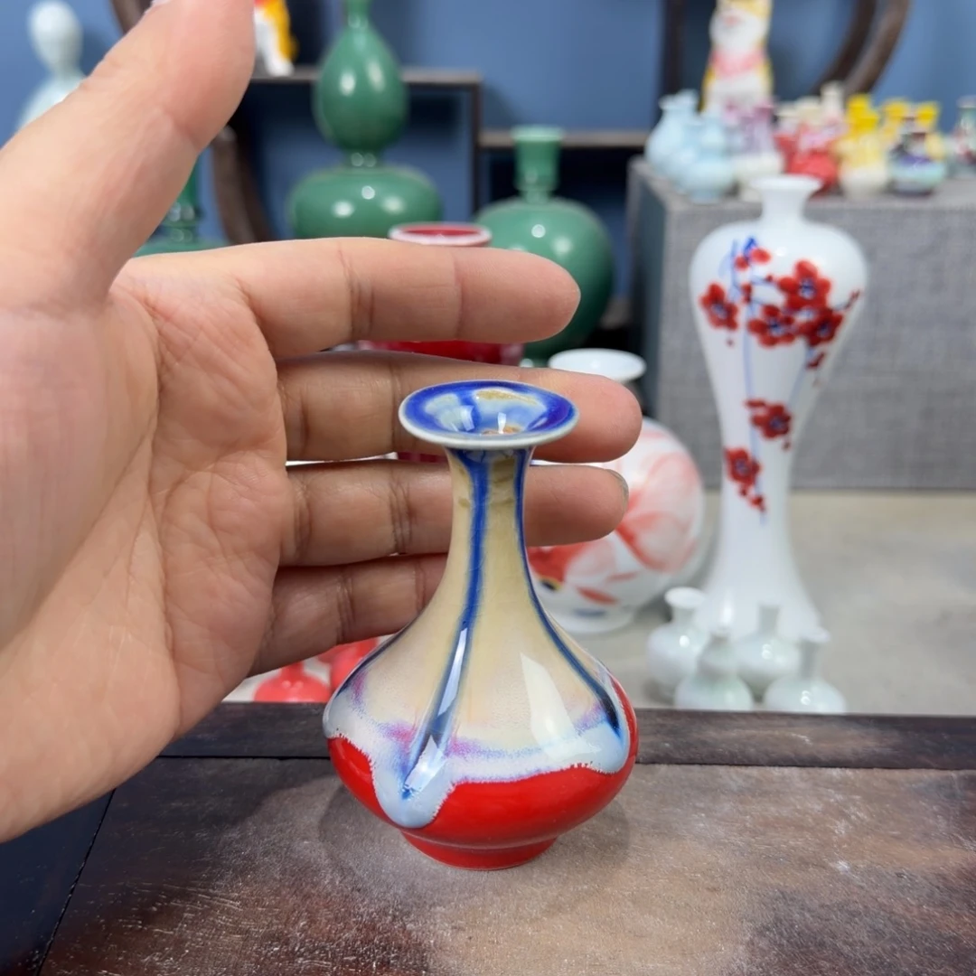 陶瓷手工小花器摆件