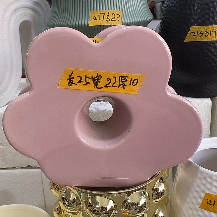 摆件陶盆有孔 微瑕介意勿拍