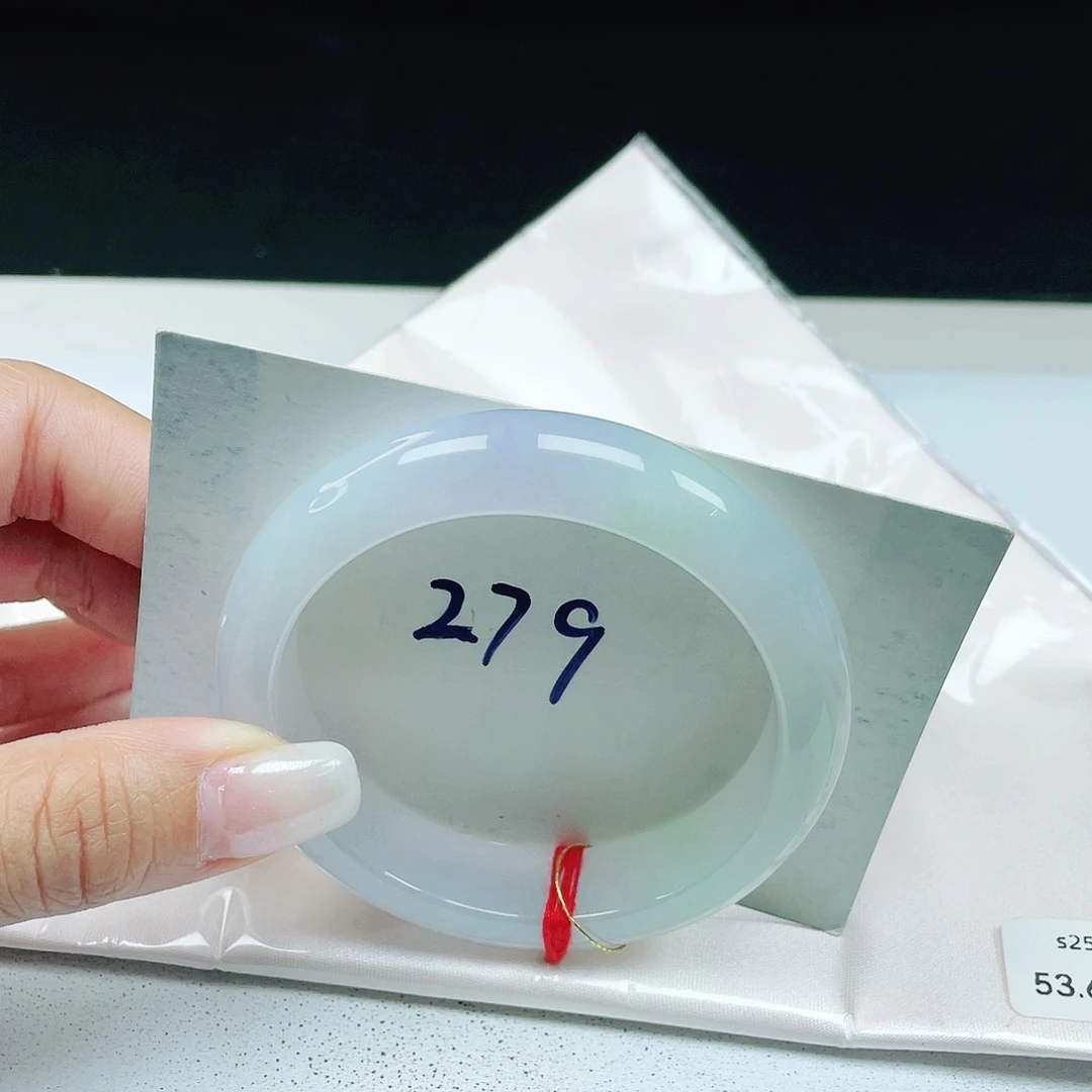 翡翠未镶嵌手镯 正圈53+