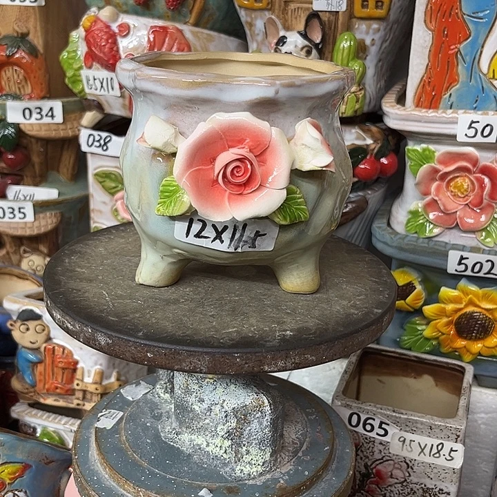 粗陶材质多肉花盆