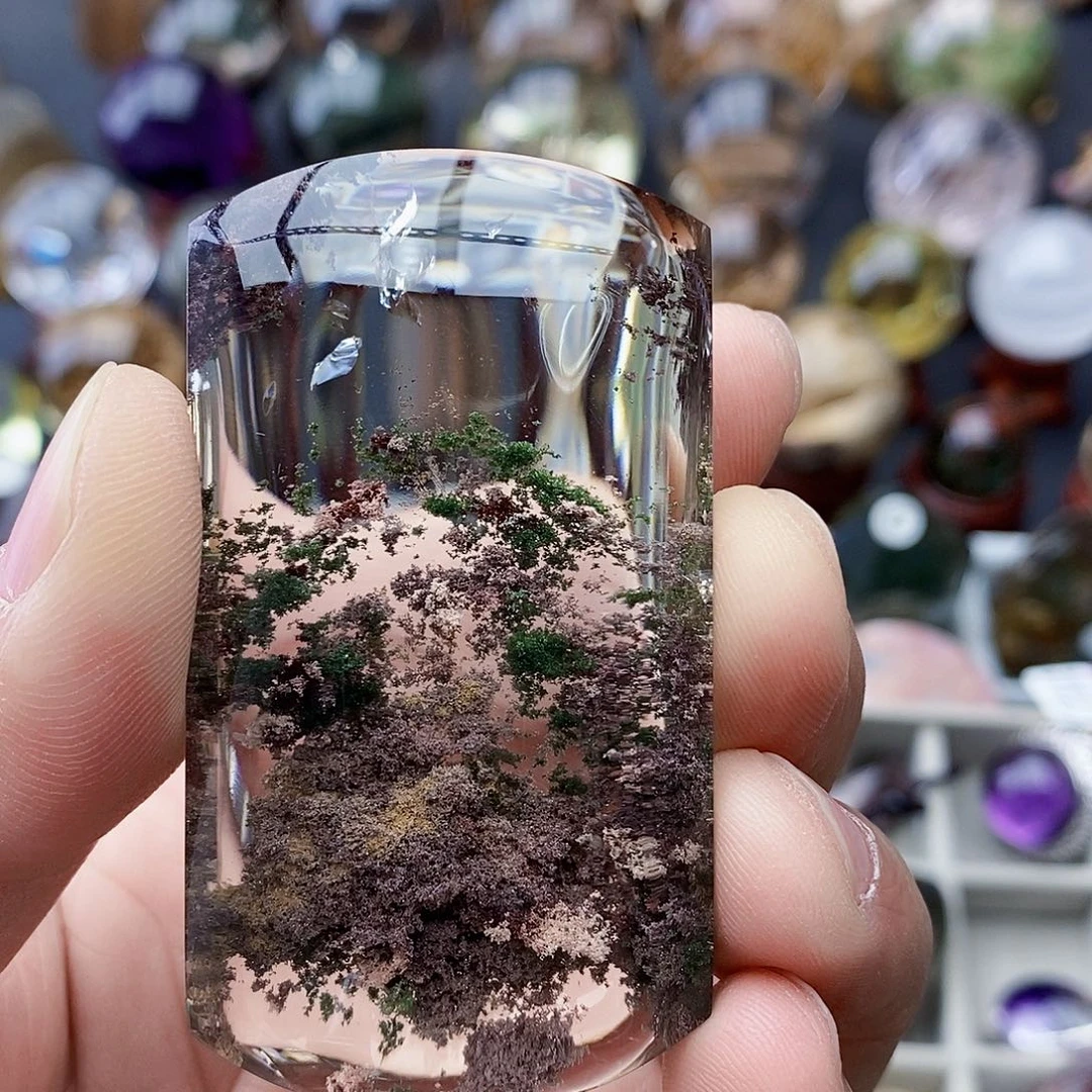 水晶天然水晶透亮光泽未镶嵌竹**雨