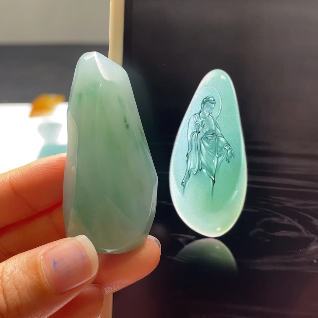 定制翡翠未镶嵌包工