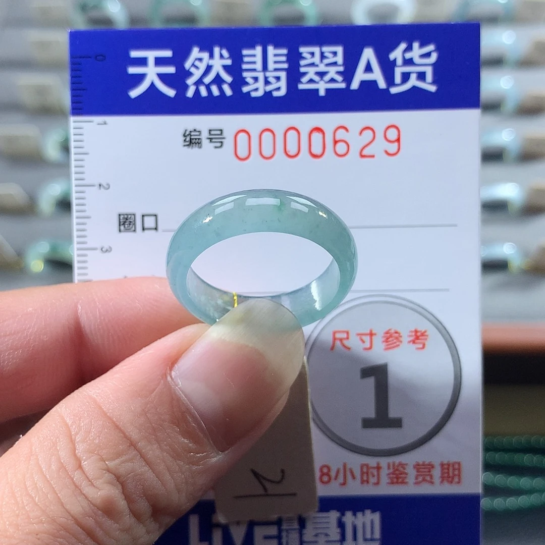 翡翠未镶嵌戒指21号