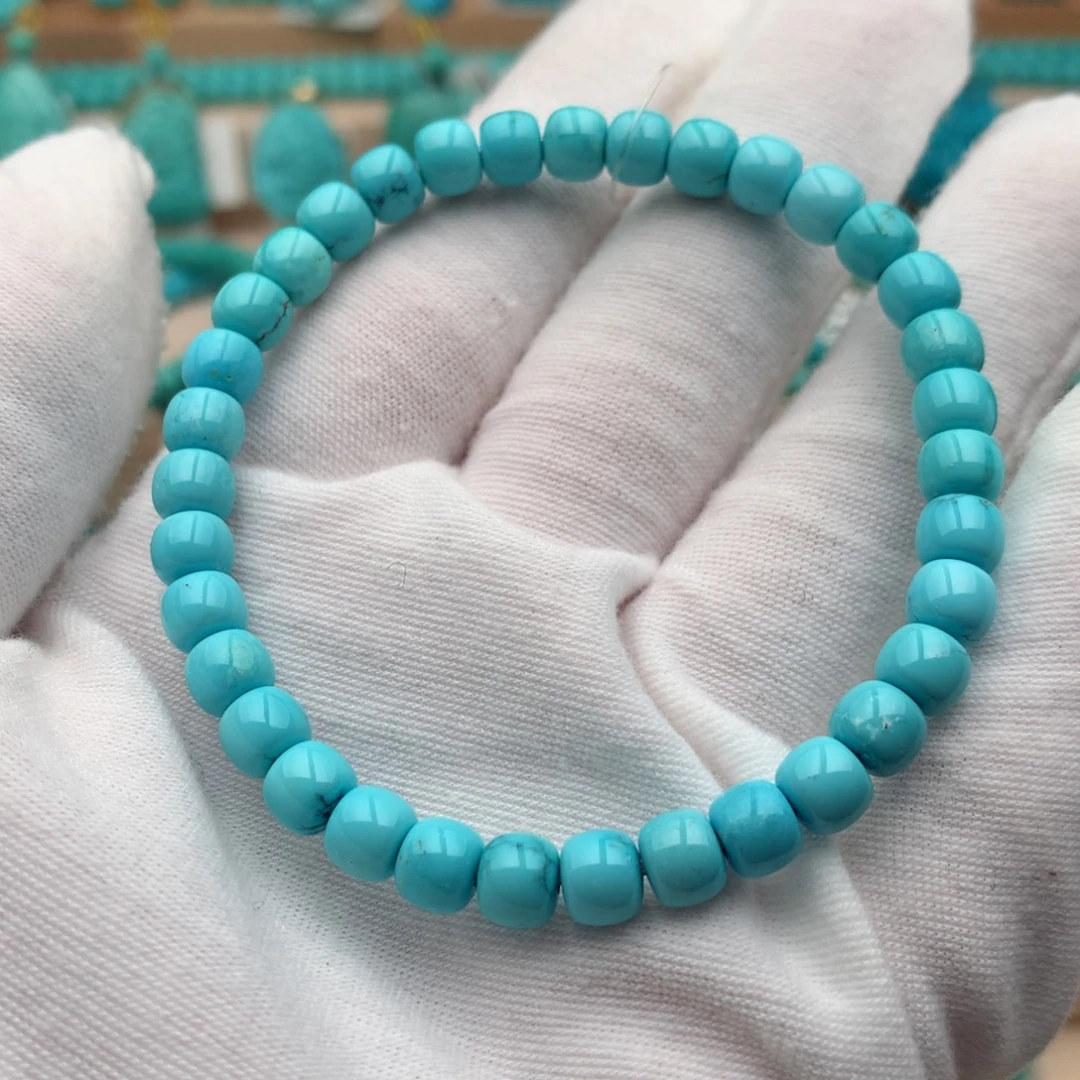 绿松石未镶嵌珠宝奇石6mm