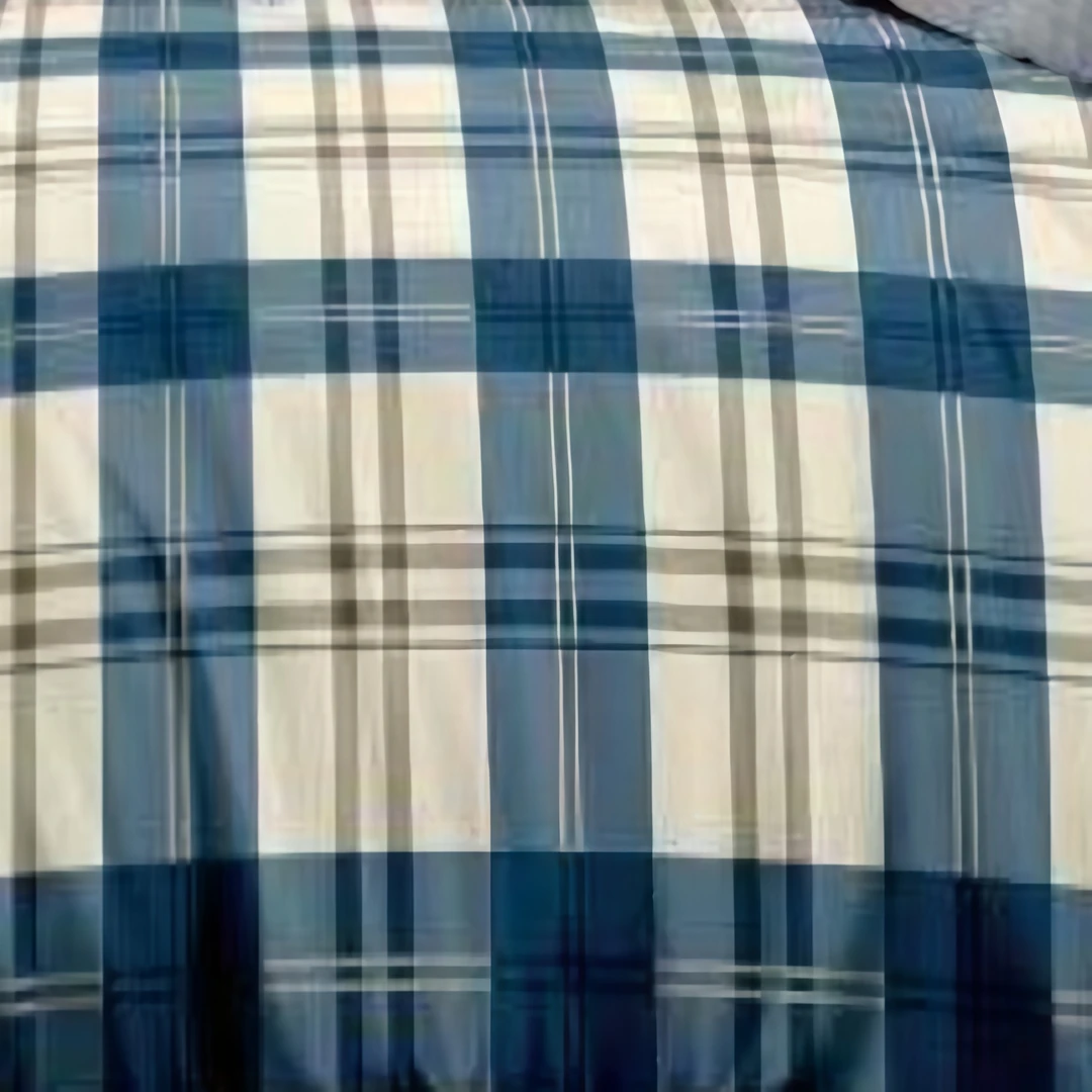 品味时尚蓝色条纹纯棉a类被套